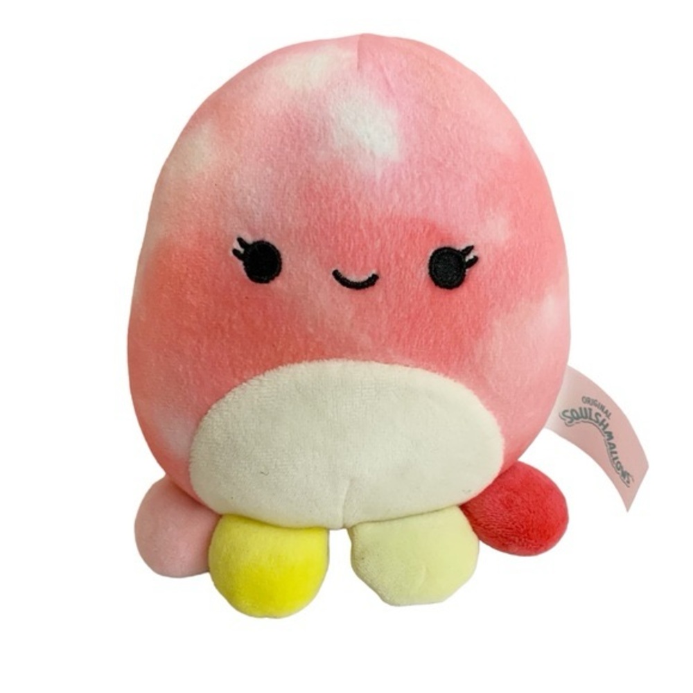 Orzella Squishmallow 5" Tie Dye Octopus Plush
Stuffed Animal Pink Mini